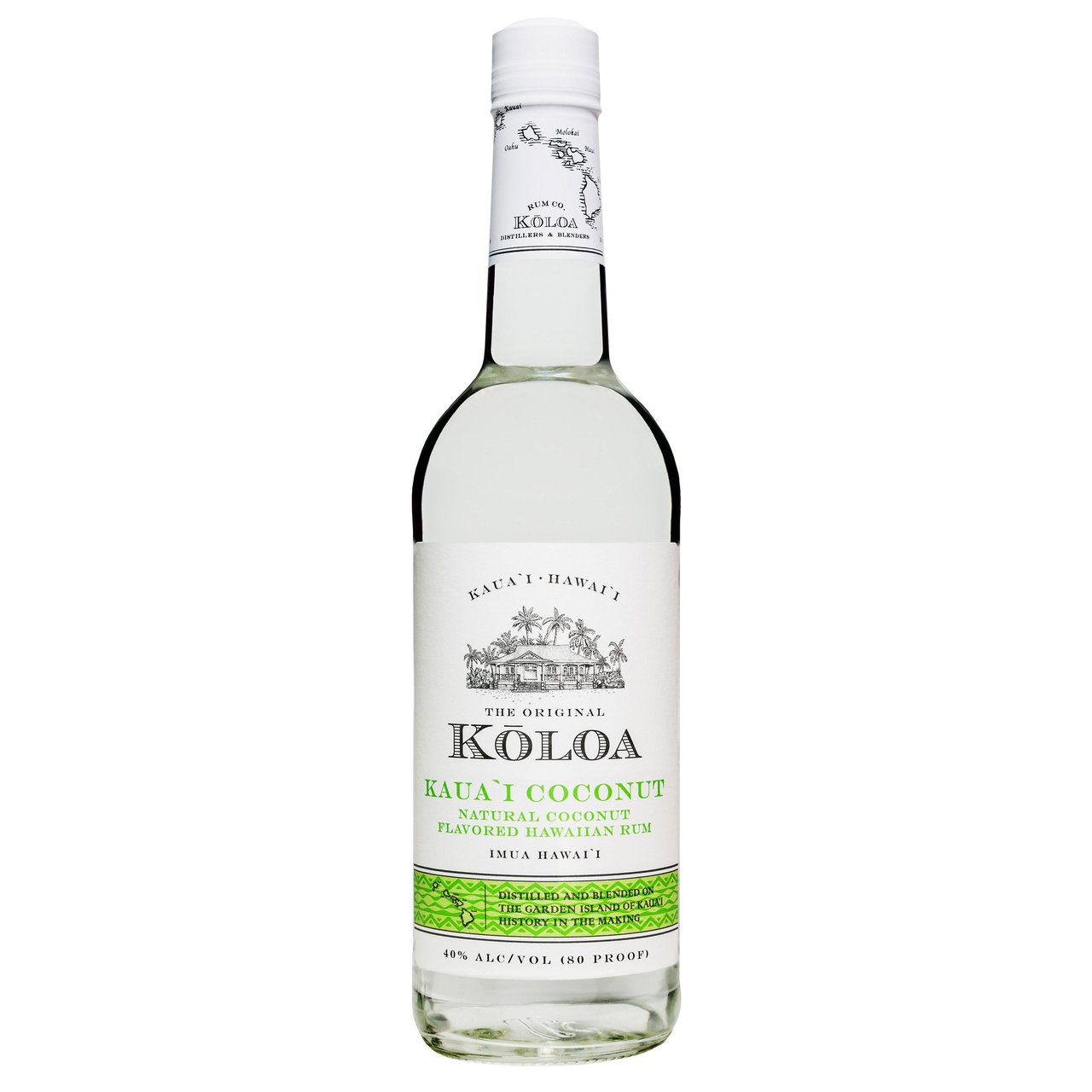 Kōloa Rum Coconut Rum Kauai, Hawaii 750 ML