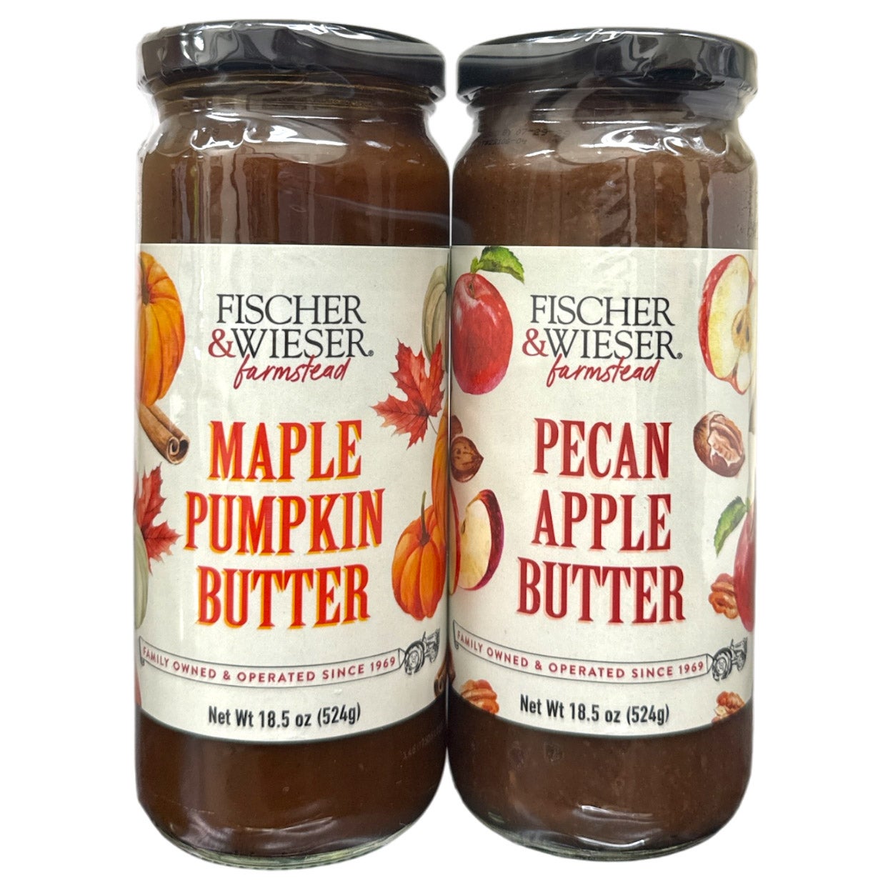 FISCHER & WIESER PUMPKIN/APPLE BUTTER 2/18.5 OZ - Image 1