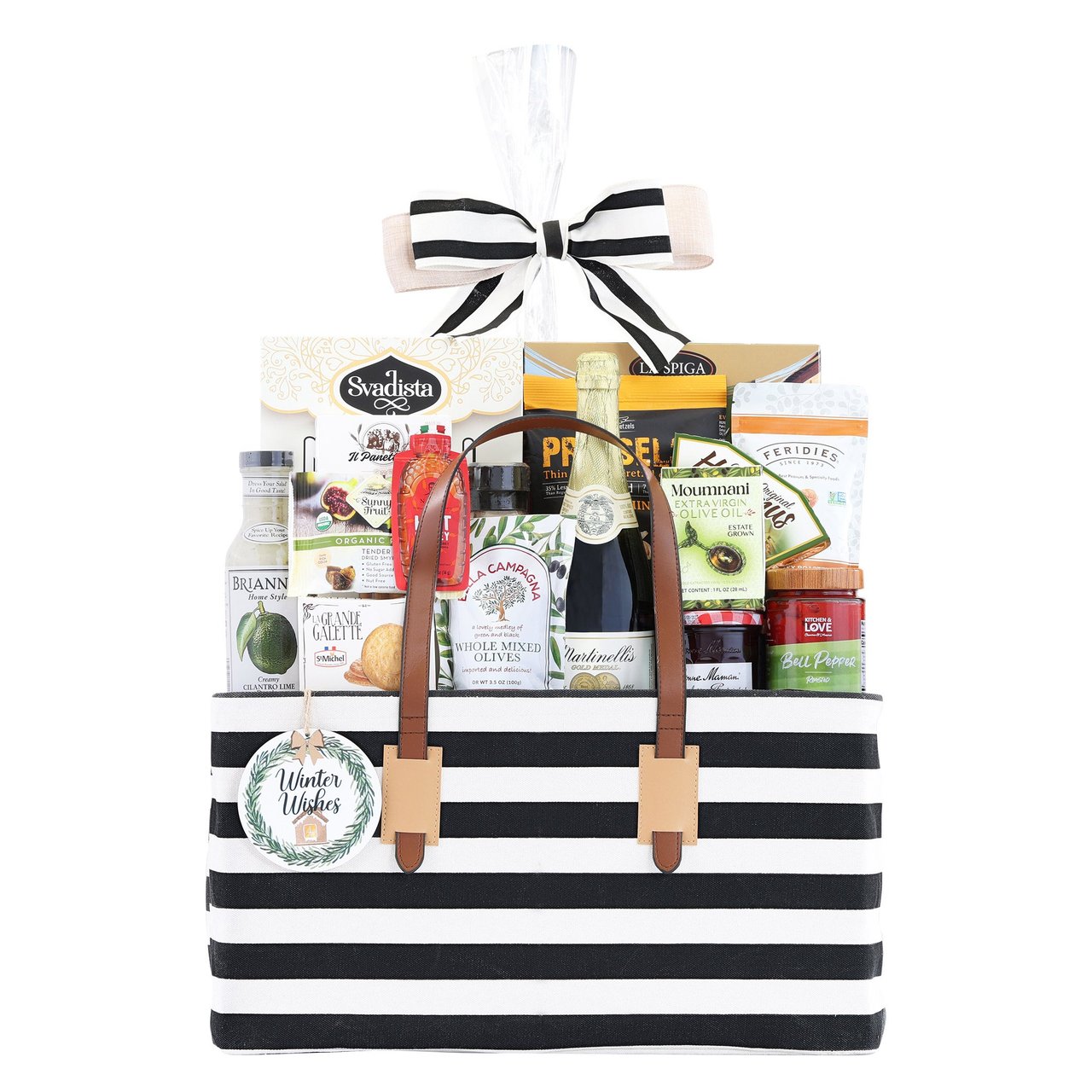 Canvas Tote Gift Basket 106.36 oz (6.64 lbs) - Image 1
