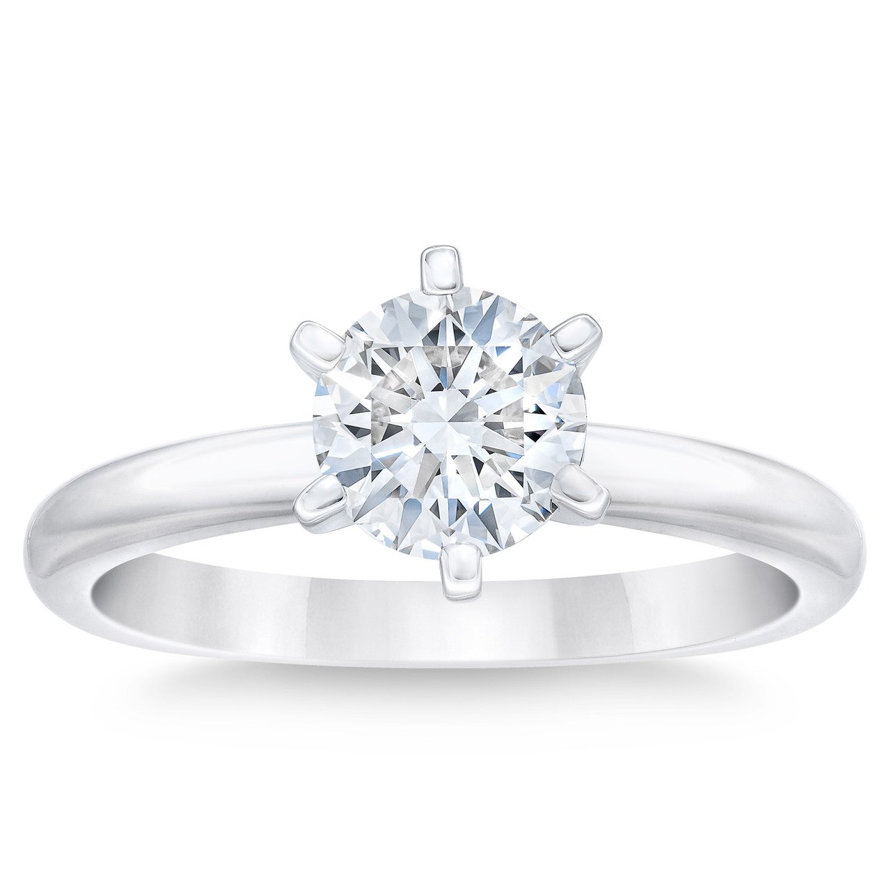 1.82CT Round Brilliant Platinum Solitaire Ring VS2 "H" Color - Image 1