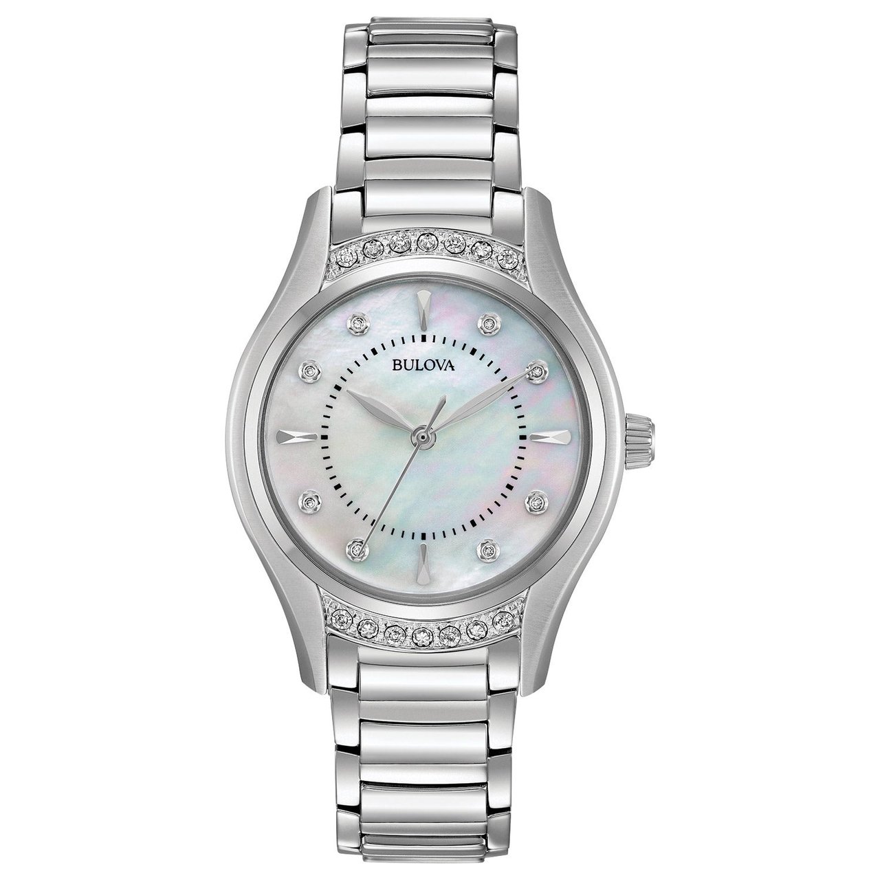 Bulova Diamond Hour Markers Ladies Watch