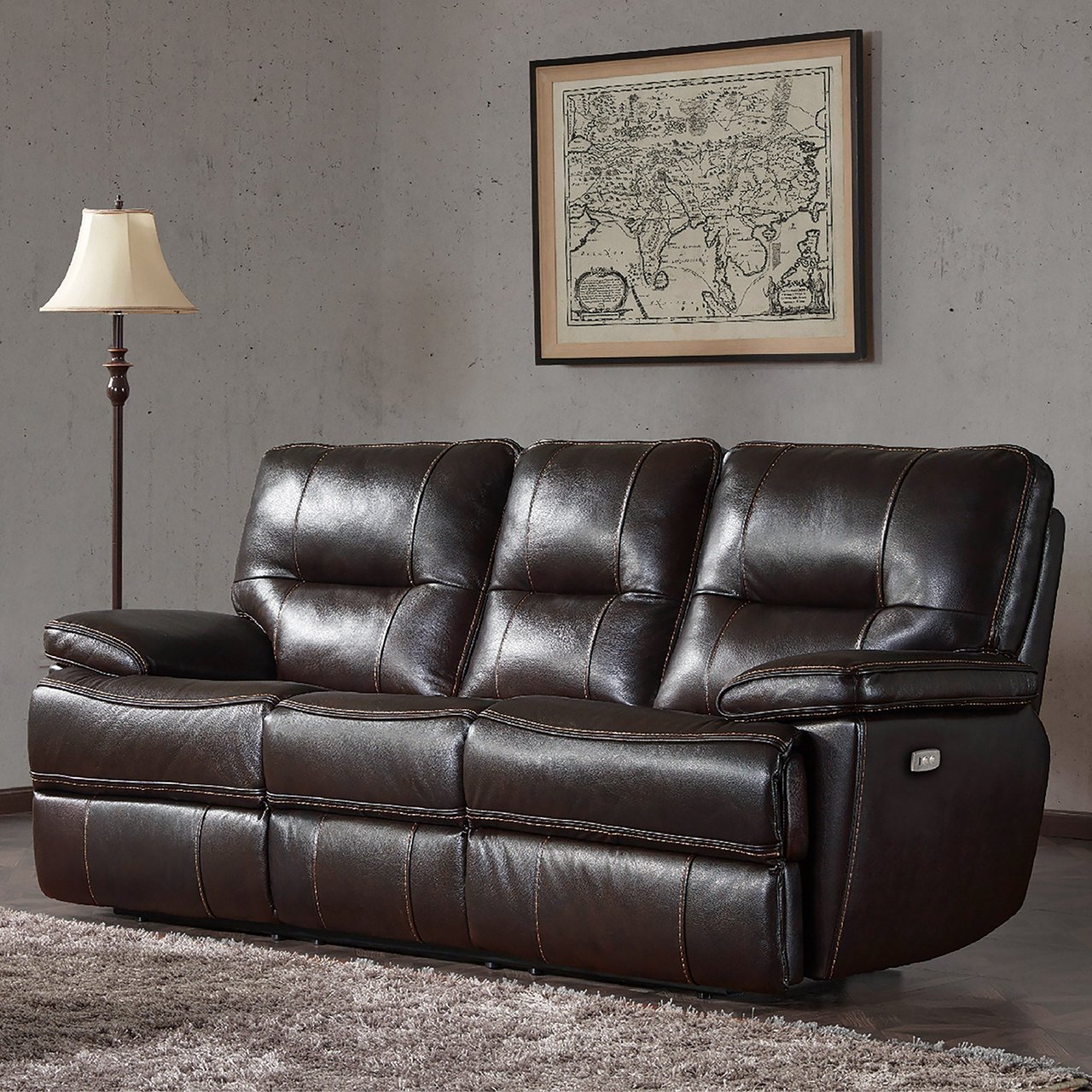 Tomlin Leather Power Reclining Sofa - Image 1