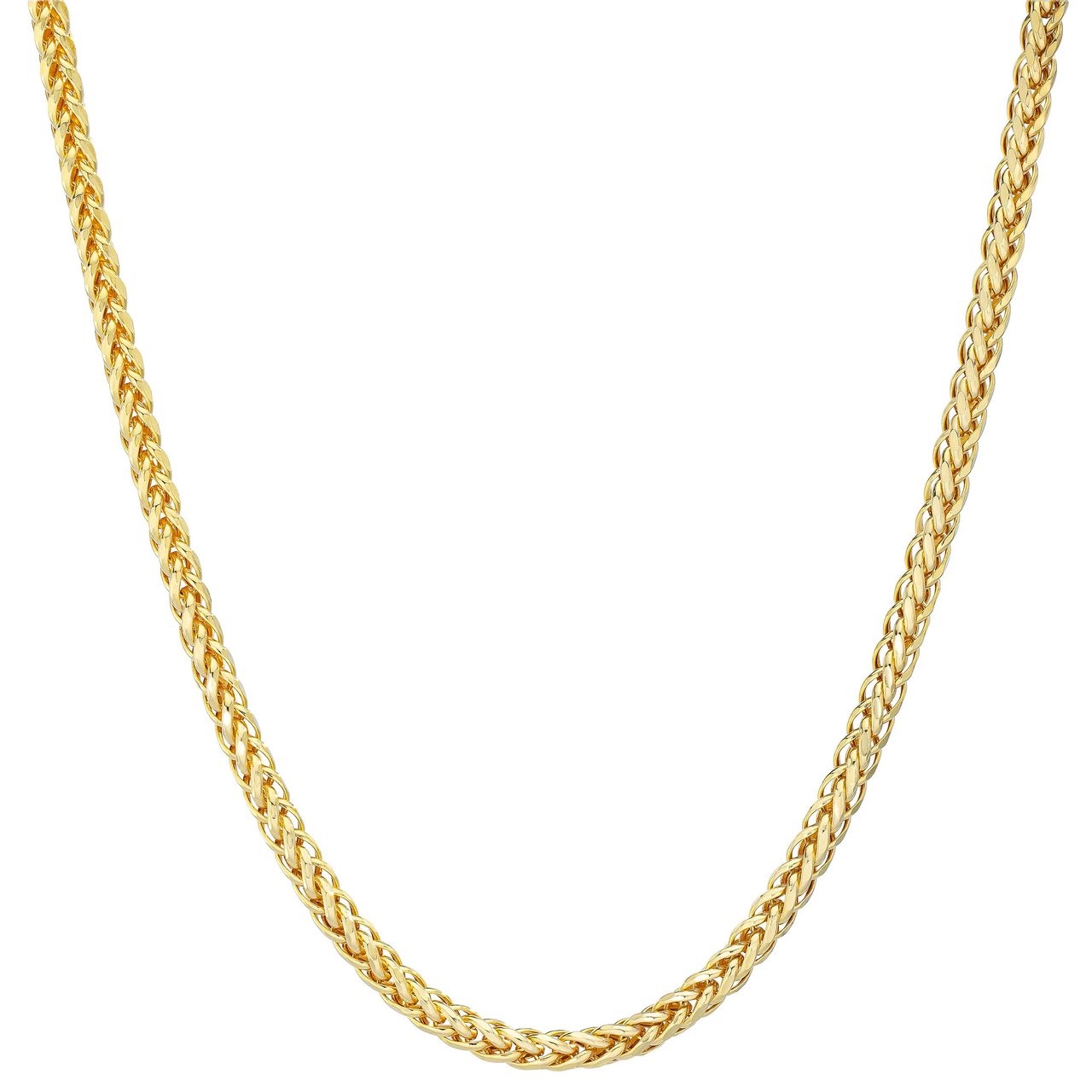 14kt Yellow Gold Palmier Necklace 18" Made in Italy - Image 1