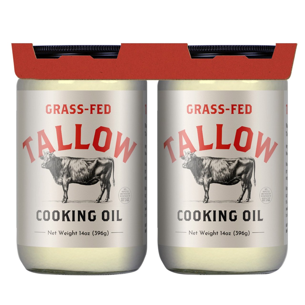 Grass-Fed Beef Tallow 2/14 oz - Image 1