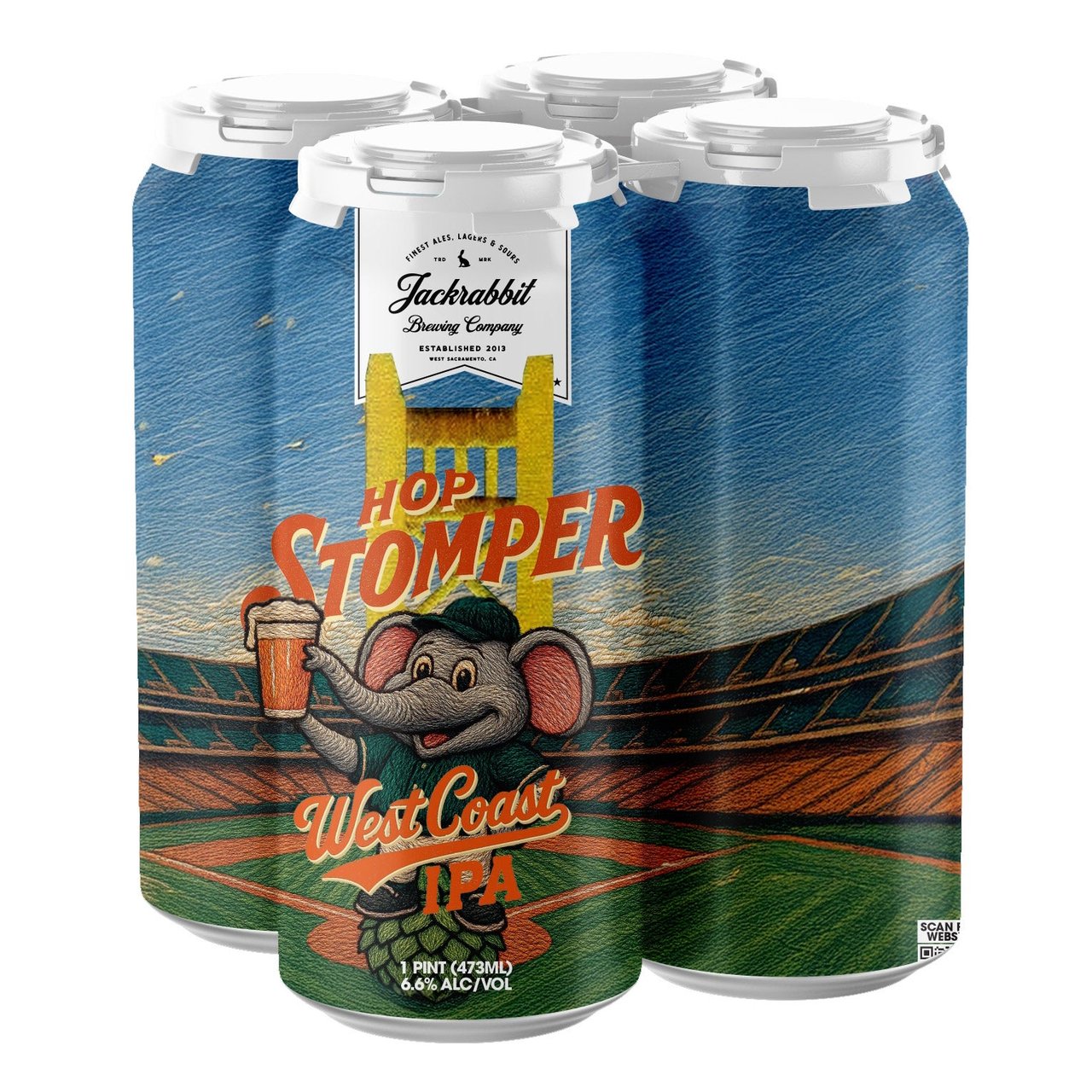 Jackrabbit Brewing What's the Vibe? IPA Sacramento 4/16oz Can