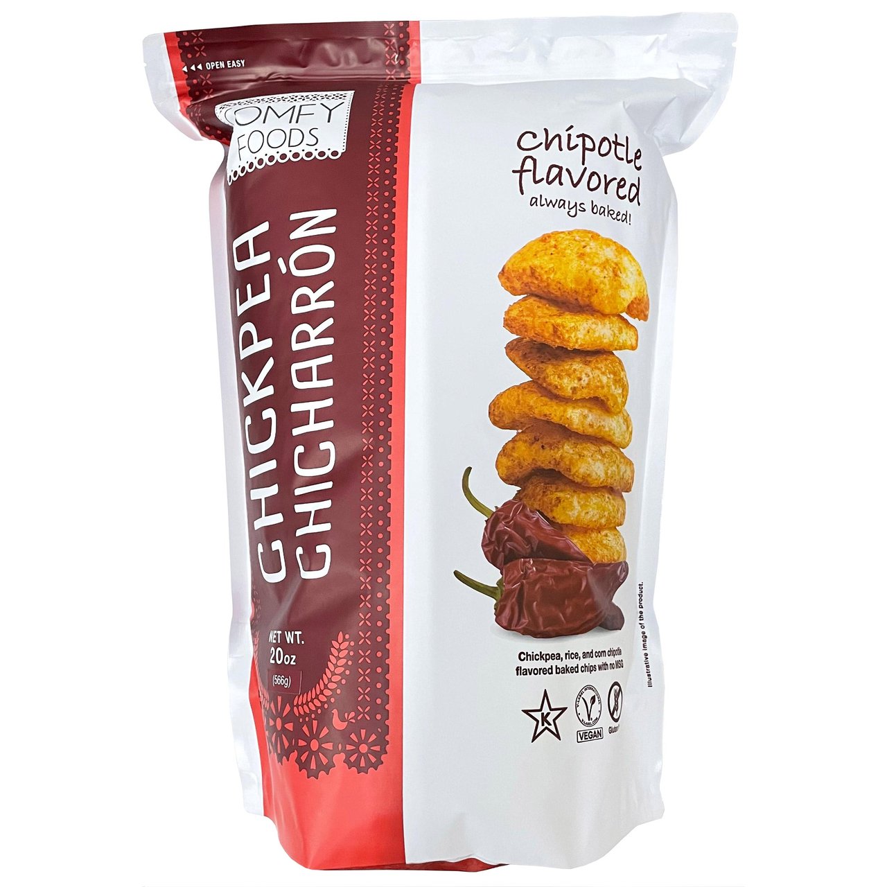 Comfy Foods Mexican Chickpea Chicharrones 20 Ounce Bag - Image 1