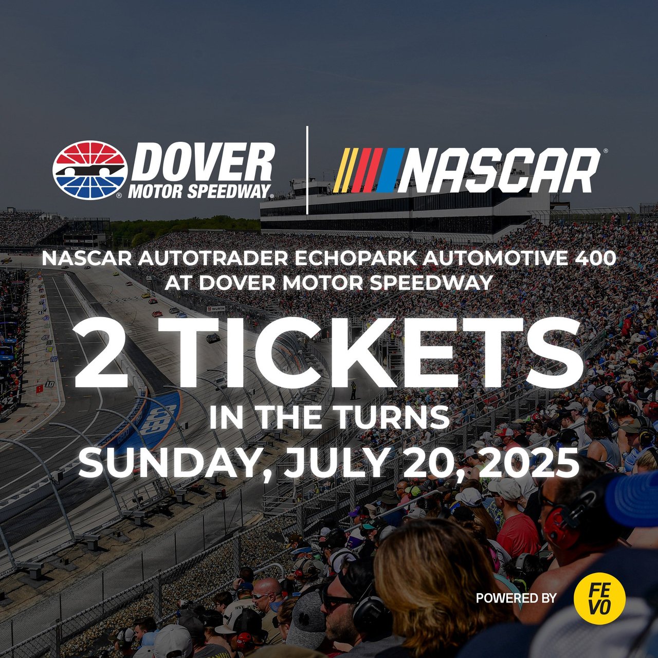 NASCAR Dover Speedway 2 Tickets (Non-Refundable)
