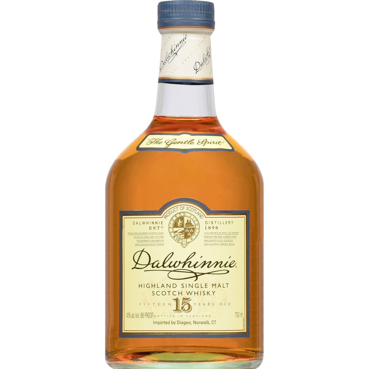 Dalwhinnie 15 Year Old Single Malt Scotch Whisky 750 ML - Image 1