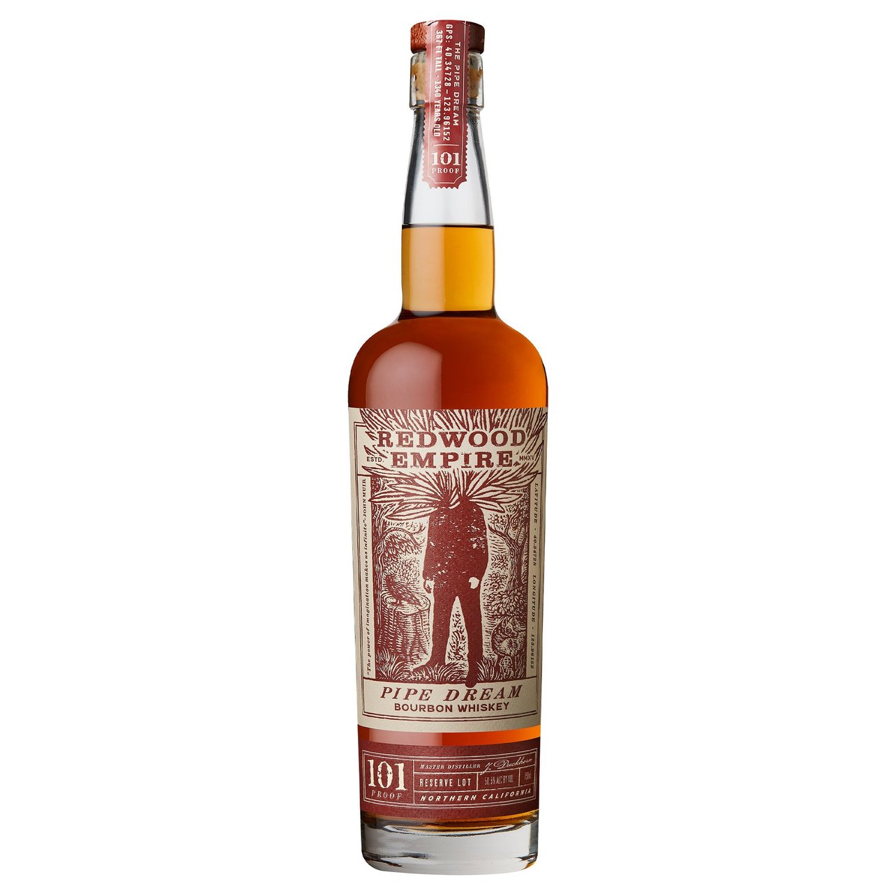 Redwood Empire Pipe Dream Bourbon Whiskey 750ML - Image 1