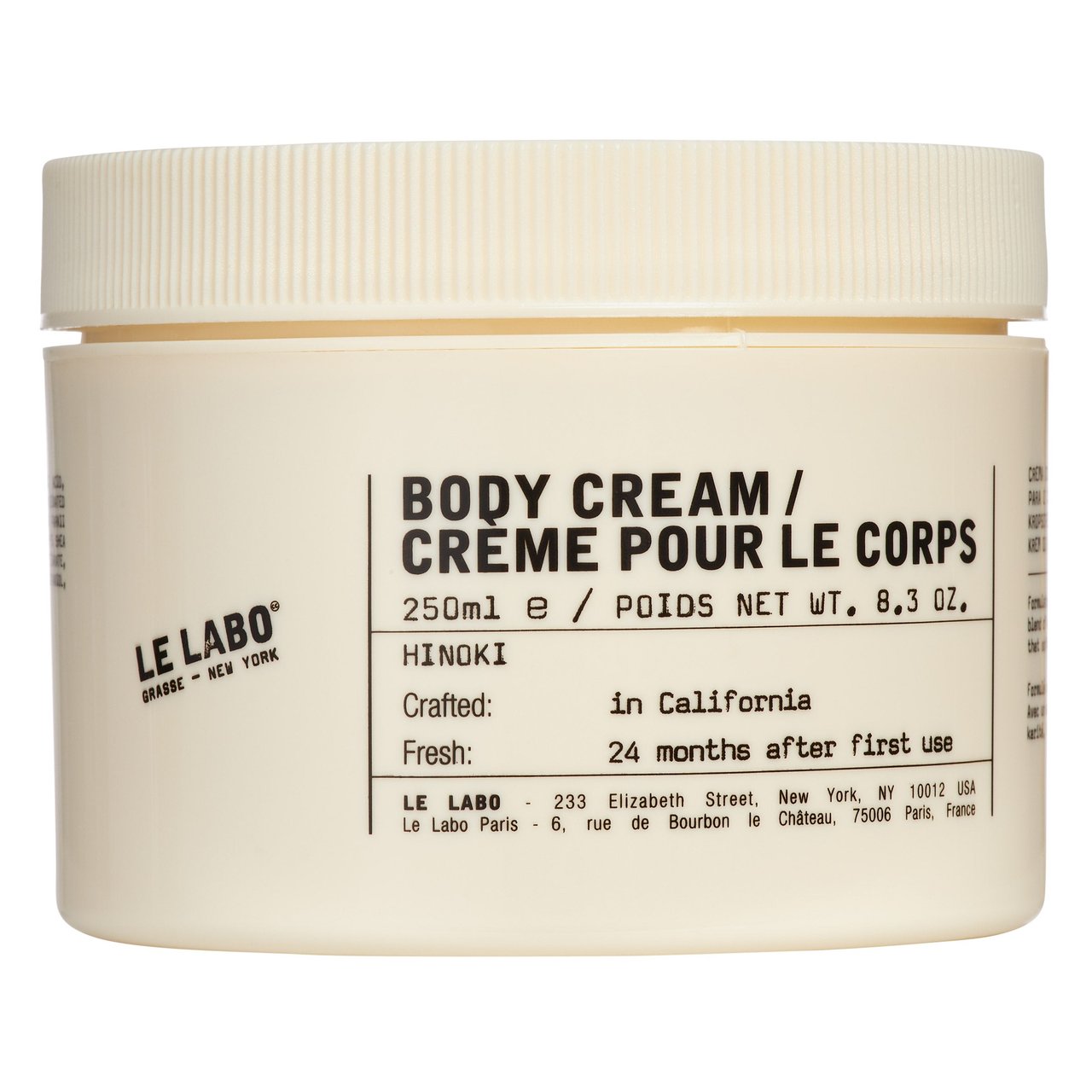 Le Labo Body Cream Hinoki 8.3 oz