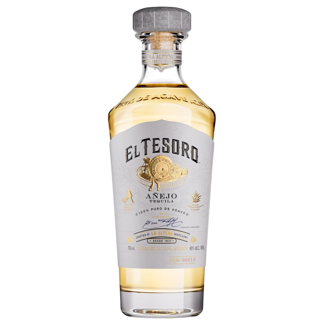 El Tesoro Añejo Tequila Mexico 750ML - Image 1