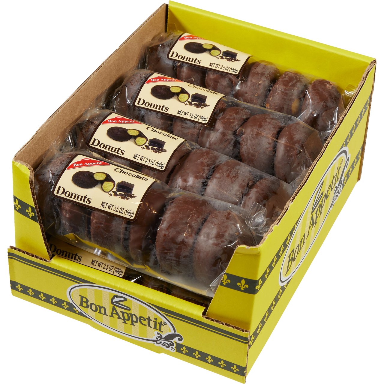 Bon Appetit Mini Chocolate Donuts, 6-Pack, 8-Count - Image 1