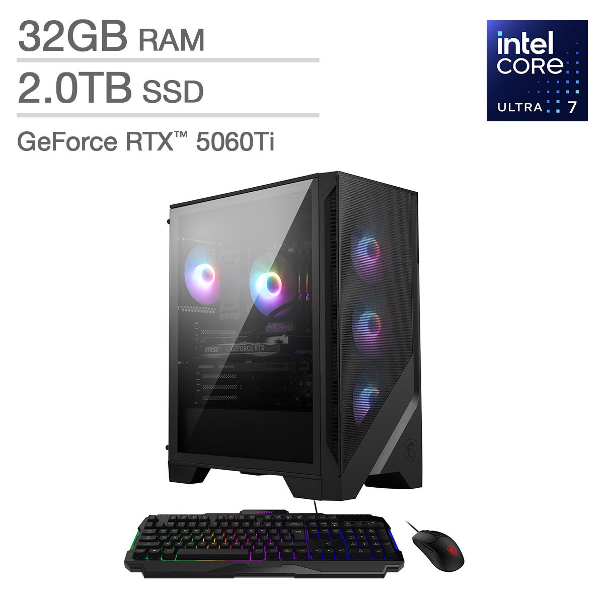 MSI Codex R2 Gaming Desktop Intel Core Ultra 7/32GB/2TB/RTX 5060 Ti - Image 1