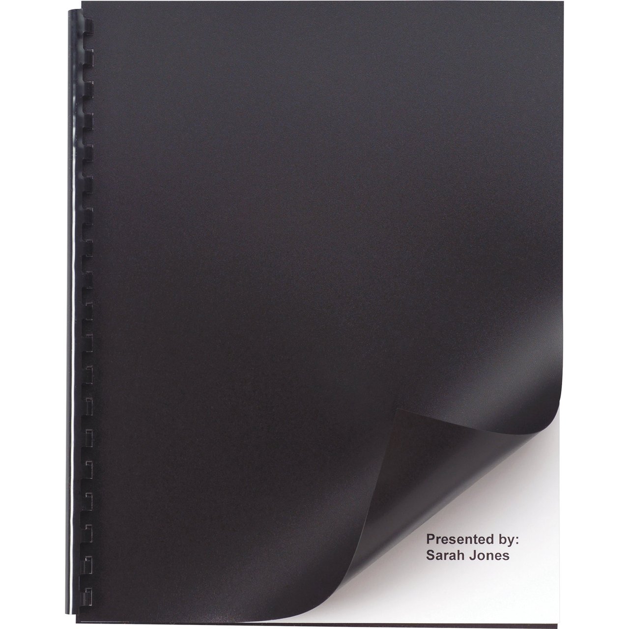 Swingline GBC Accent Opaque Presentation Binding Cover, Black, 50 CT - Image 1