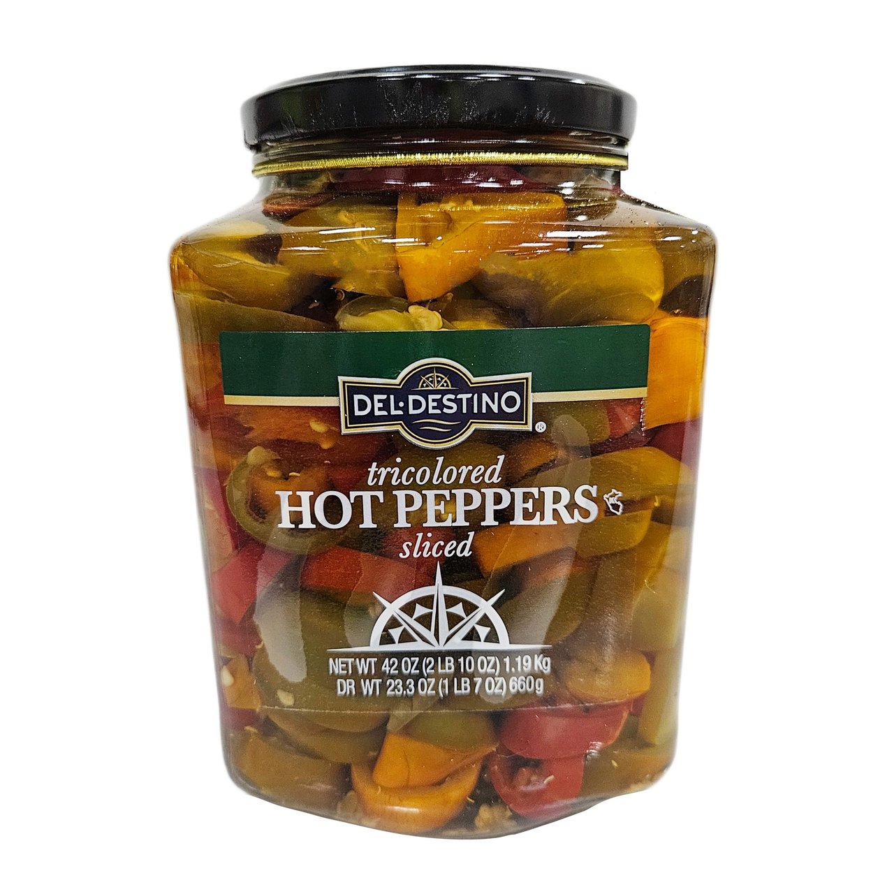 Del Destino Tricolor Sliced Pepper 42 Ounces - Image 1