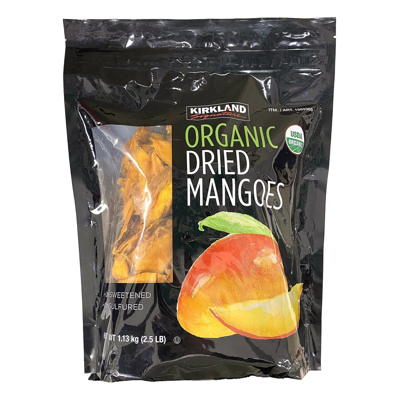 Kirkland Signature Organic Dried Mangoes 40 Ounces - Image 1