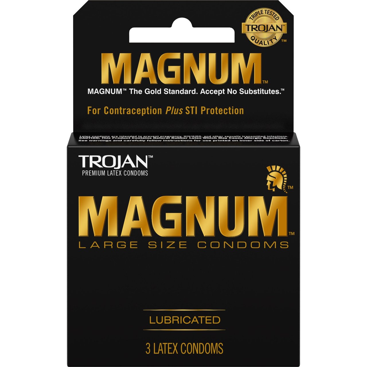 Trojan Magnum Large Size Latex Condoms, 18-Count