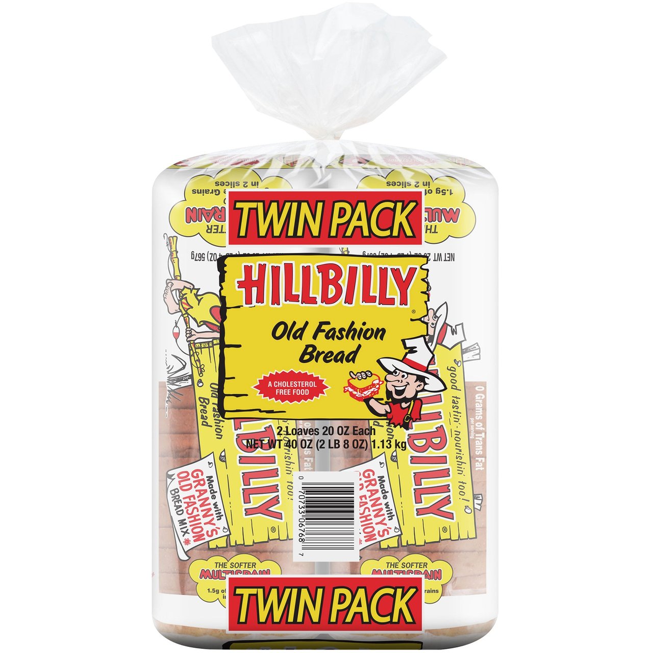 Hillbilly Old Fashion Bread, 2 Loaves / 20 oz Each - Image 1