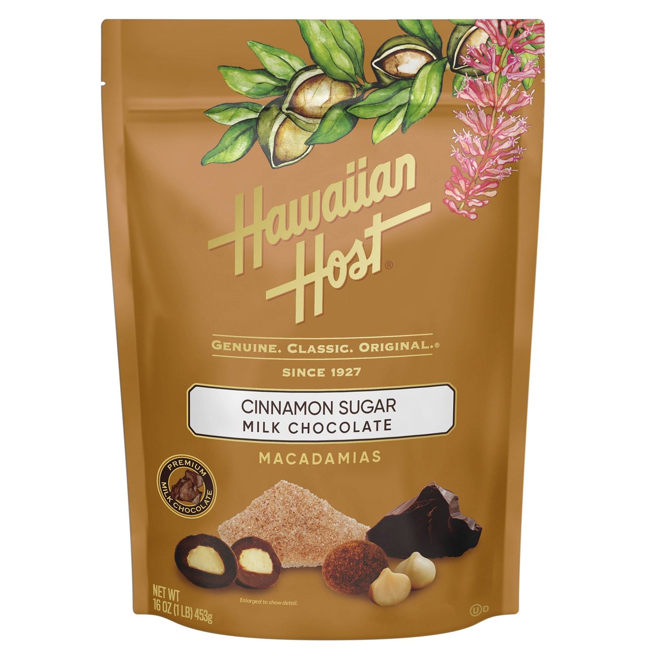 HAWIIAN HOST CINNAMON AND SUGAR MACADAMIAS 16 OZ - Image 1
