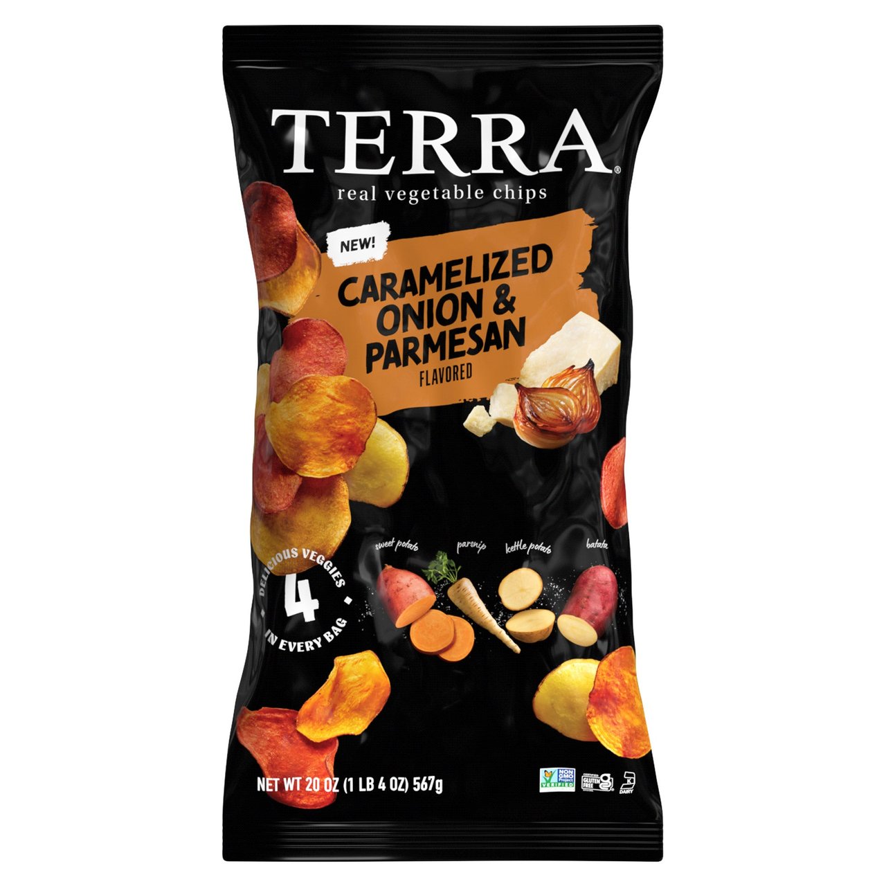 Terra Caramelized Onion & Parmesan Real Vegetable Chips 20 oz - Image 1
