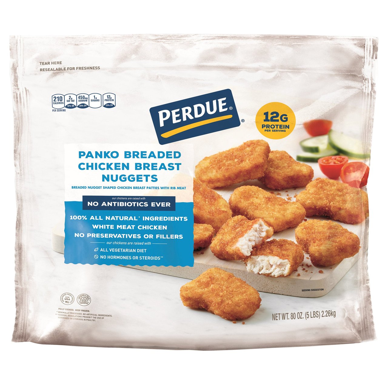 Perdue Panko Breaded Chicken Nuggets 5 Pound Bag - Image 1
