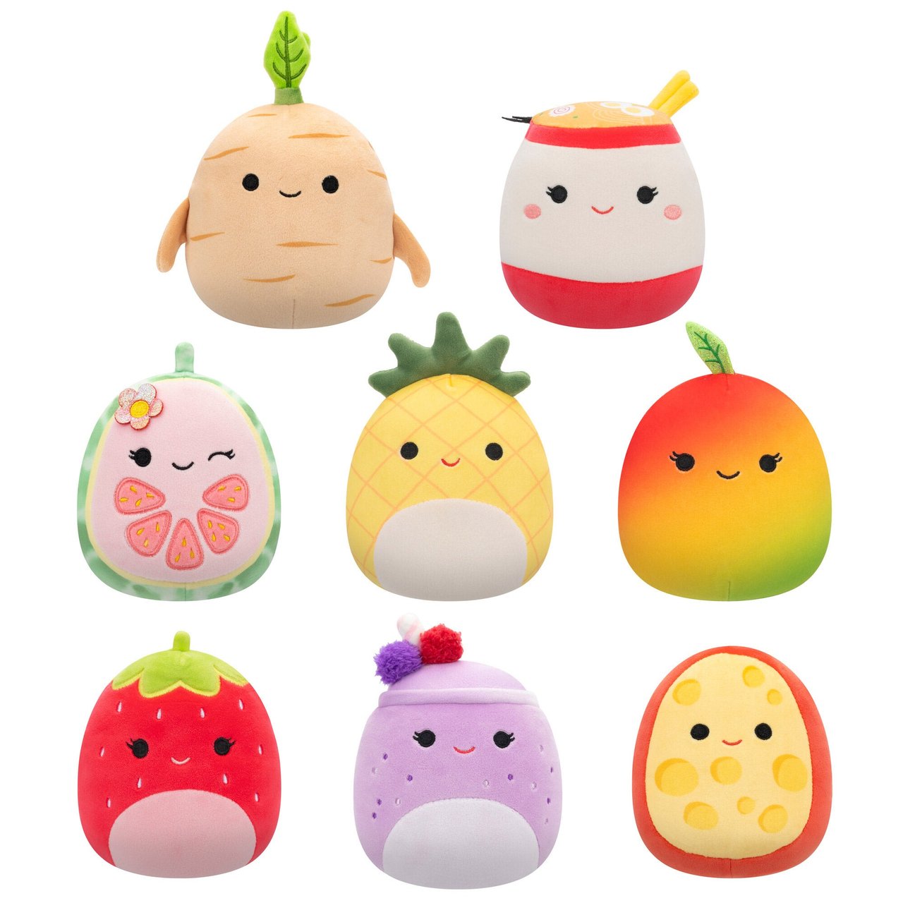 5-Inch Squishmallows 8-Pack Food Theme - Image 1