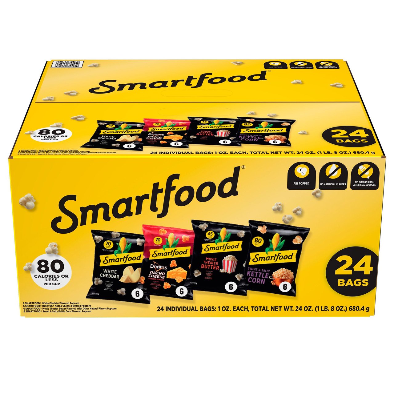 Smartfood Popcorn Variety Pack, 24 Count - Image 1