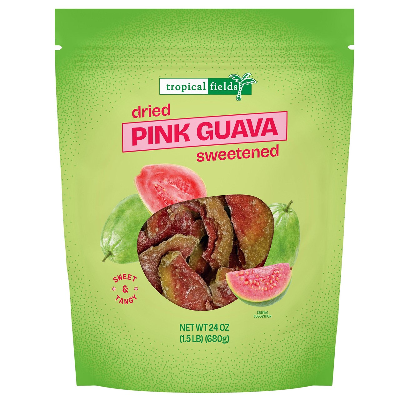 Tropical Fields Dried Pink Guava, 24 oz - Image 1