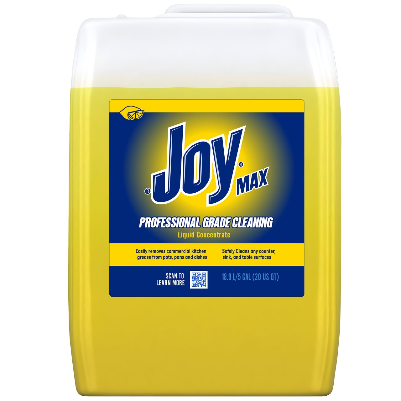 Joy Max Professional Pot & Pan Lemon Scent Dish Detergent, 5 Gallons - Image 1