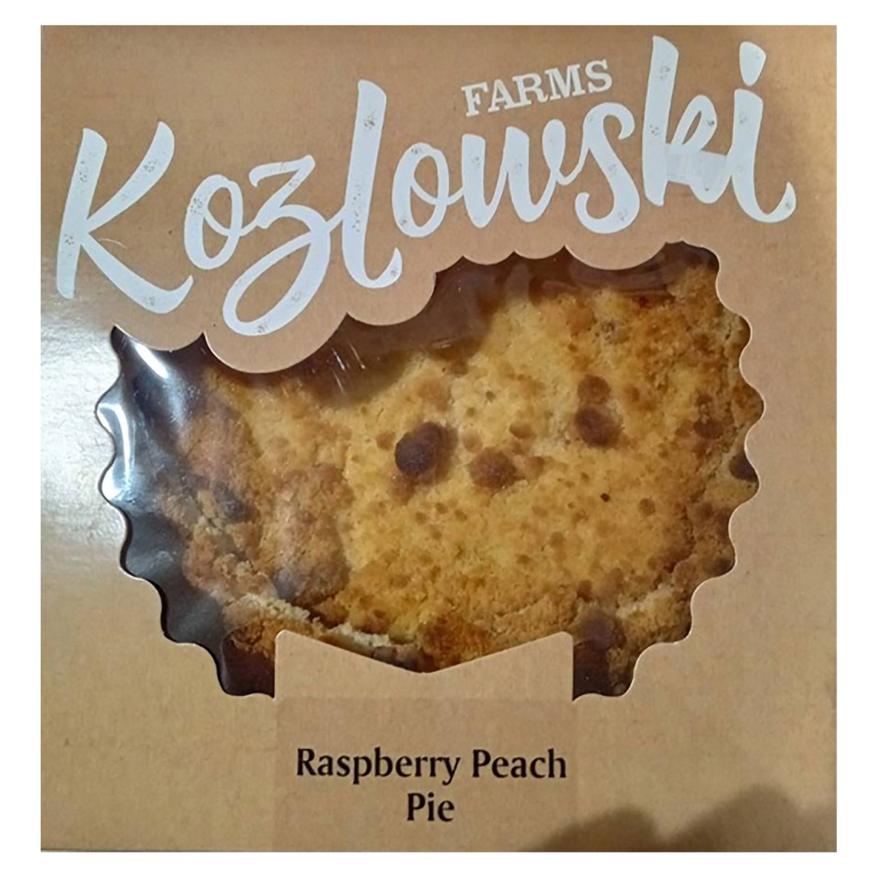 Kozlowski Farms Raspberry Peach Pie, 2.7 Pounds