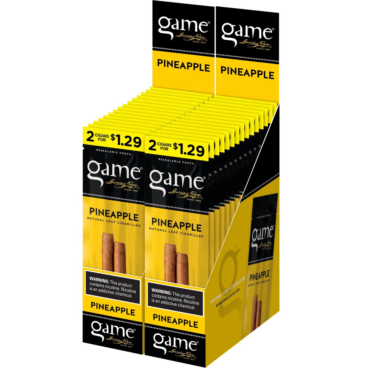 Game Pineapple Cigarillos 30 CT 2/$1.29 Prepriced - Image 1