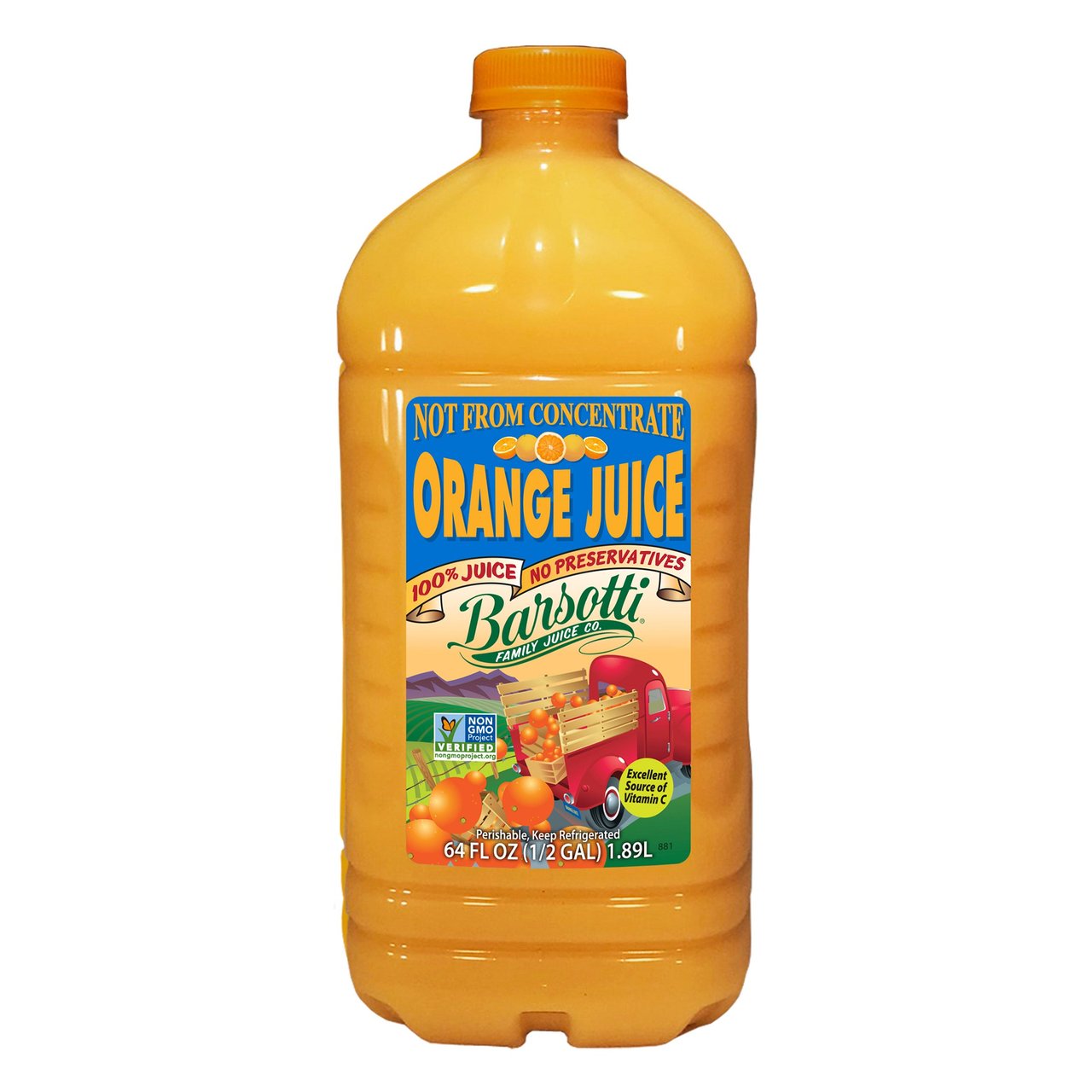 Barsotti Orange Juice 64 oz - Image 1