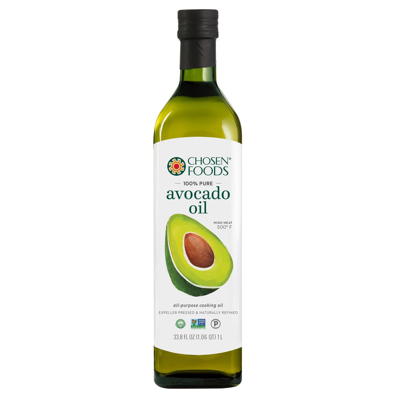 Chosen Foods 100% Pure Avocado Oil 1 Liter - Image 1