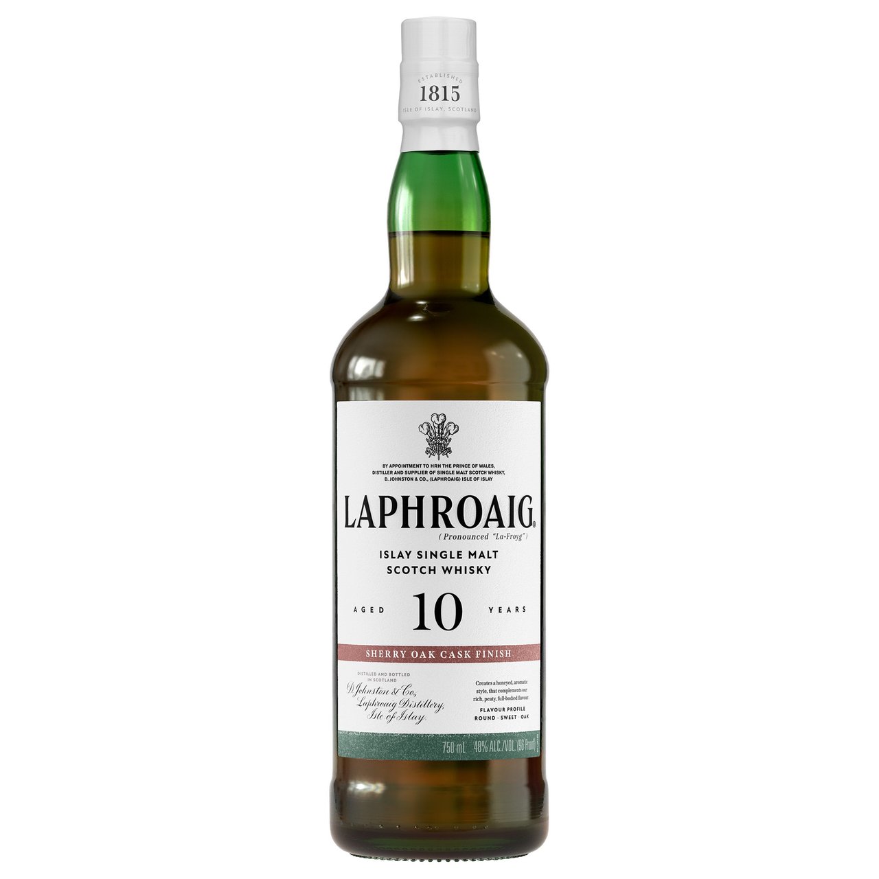 Laphroaig 10 Year Old Sherry Oak Finish Single Malt Scotch Whisky 750ML