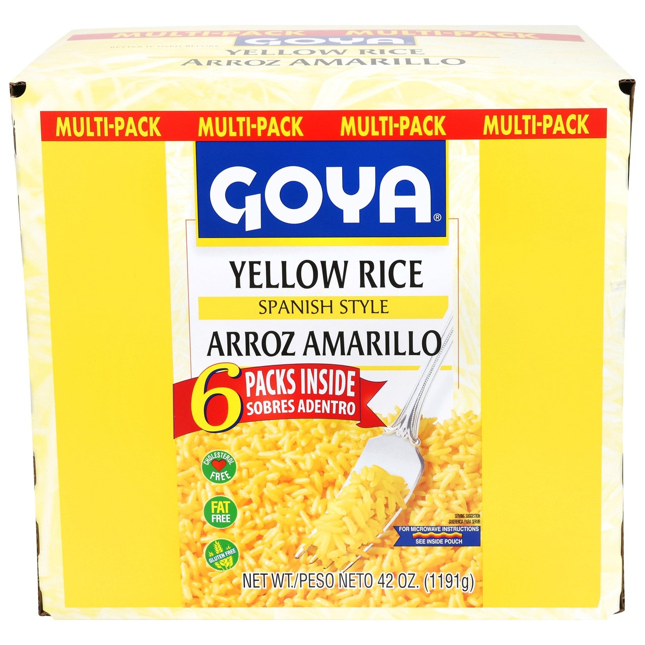 Goya Yellow Rice 6/7 oz (2.63 lbs) - Image 1