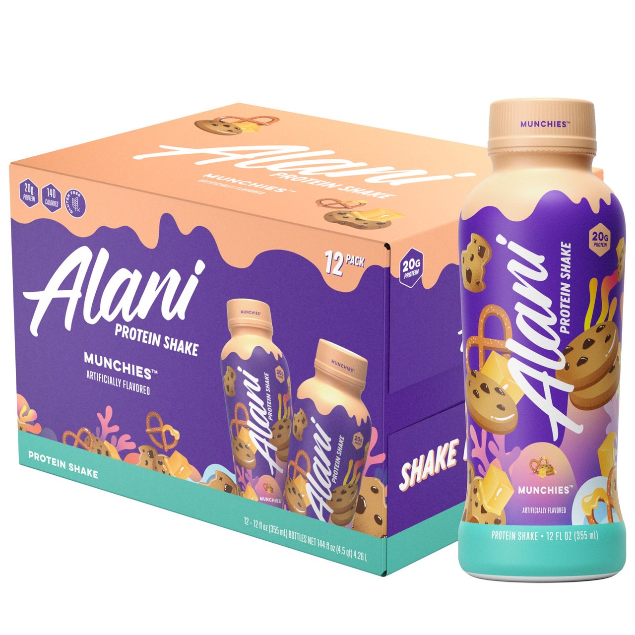 Alani Nu Protein Shake Munchies 12 fl oz, 12-Pack - Image 1