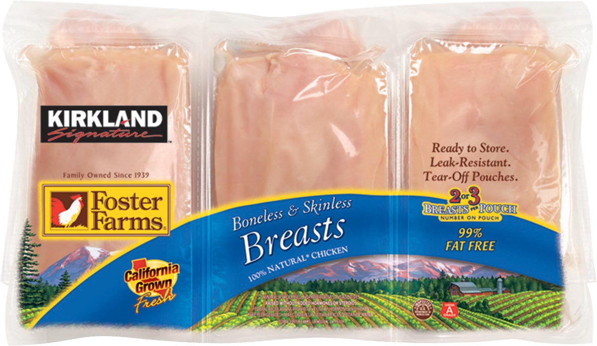 Kirkland Signature Boneless Skinless Chicken Breasts per lb - Image 1