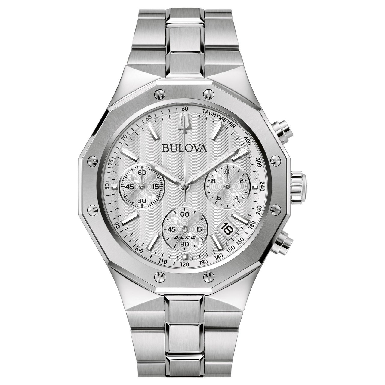 Bulova Classic Chronograph Stainless Steel Men's Watch - Image 1