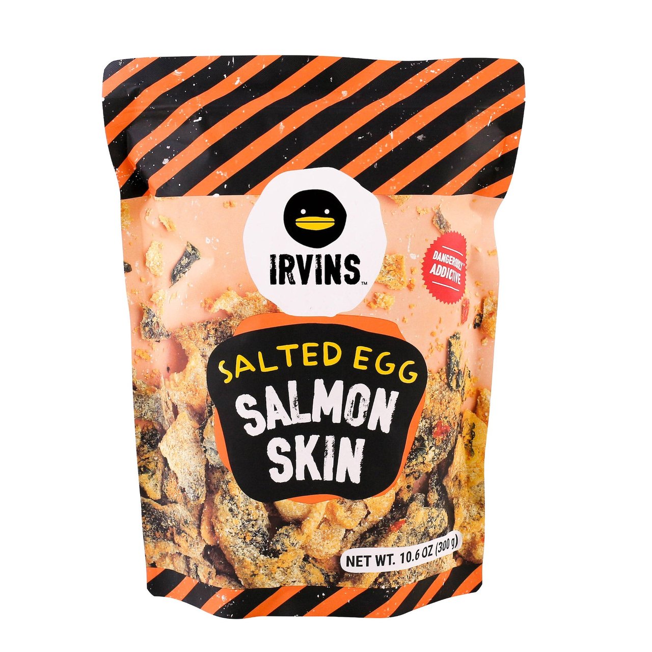 Irvins Salted Egg Salmon Skin 10.6 Ounce Bag - Image 1