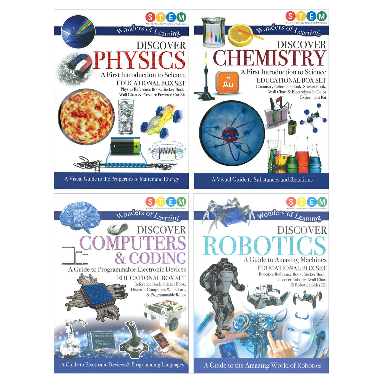 Wonders of Learning 4-Book Educational Set - Various Titles - Image 1