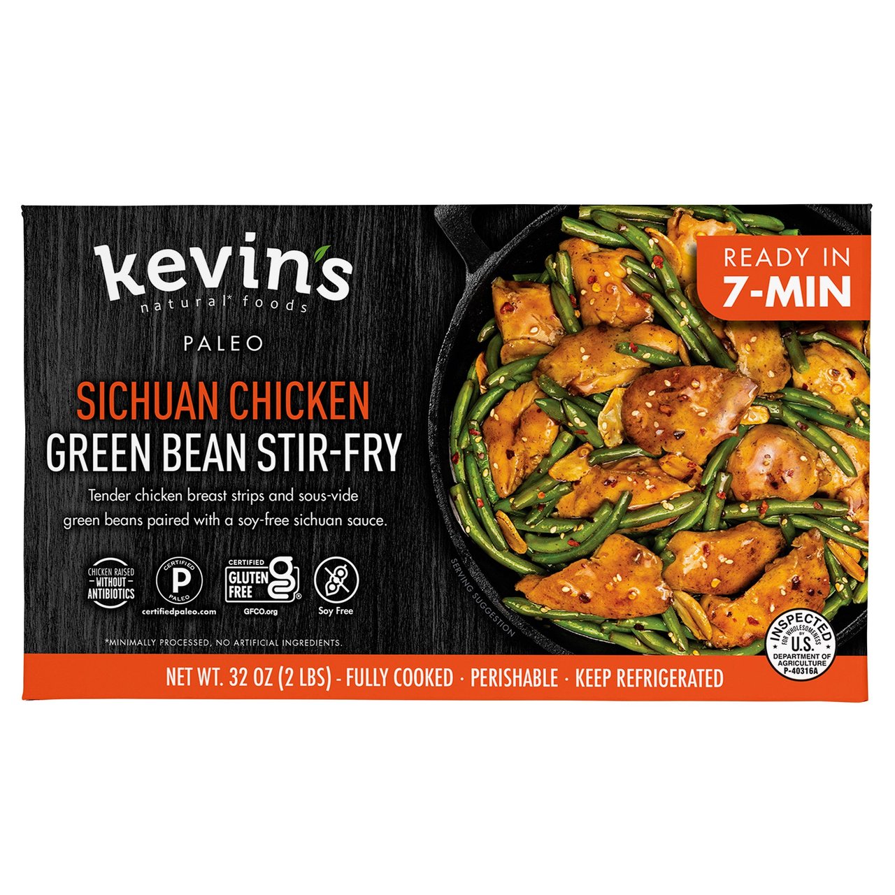 Kevin's Sichuan Chicken Green Bean Stir-Fry 32 oz - Image 1