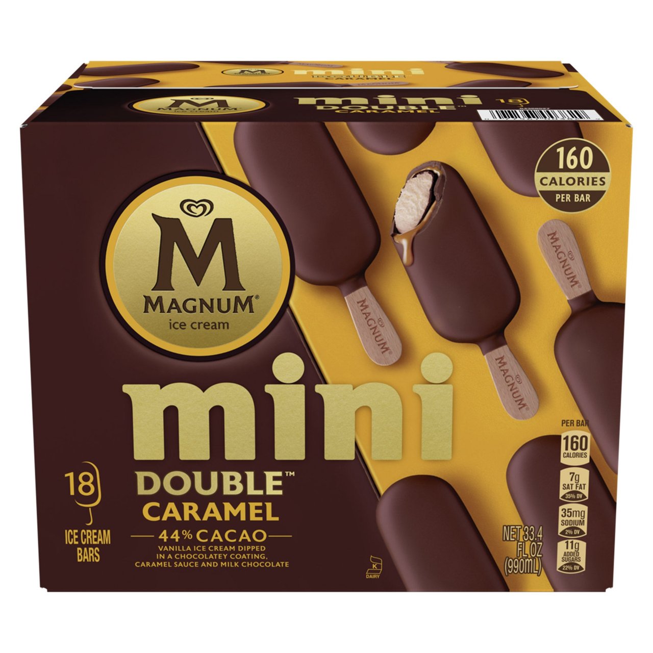 Magnum Double Caramel Mini Ice Cream Bars 18 CT - Image 1