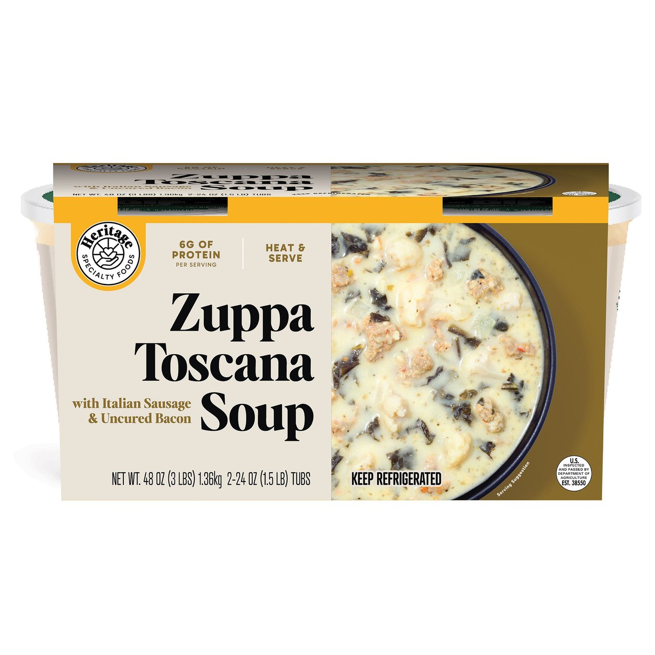 Heritage Zuppa Toscana Soup 2/24 oz - Image 1