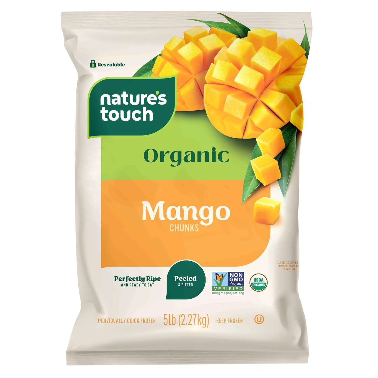 Nature's Touch Organic Mango Chunks 5 Pounds - Image 1