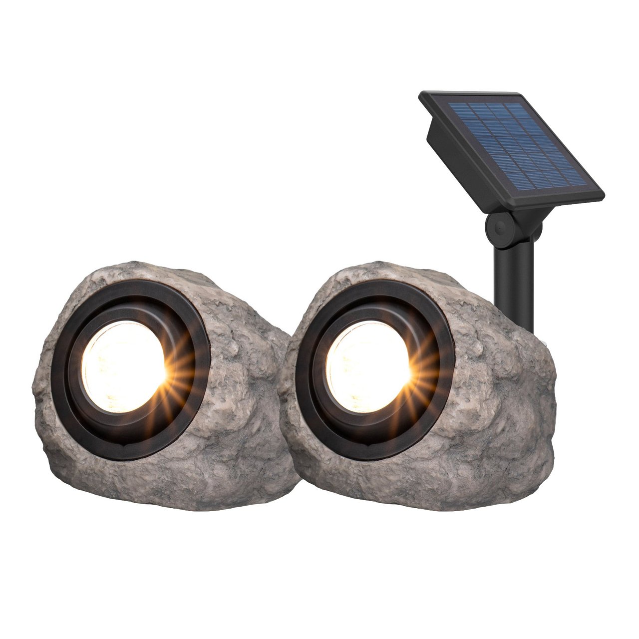 KODA Solar LED Rock Spotlight, 2-Pack - Image 1