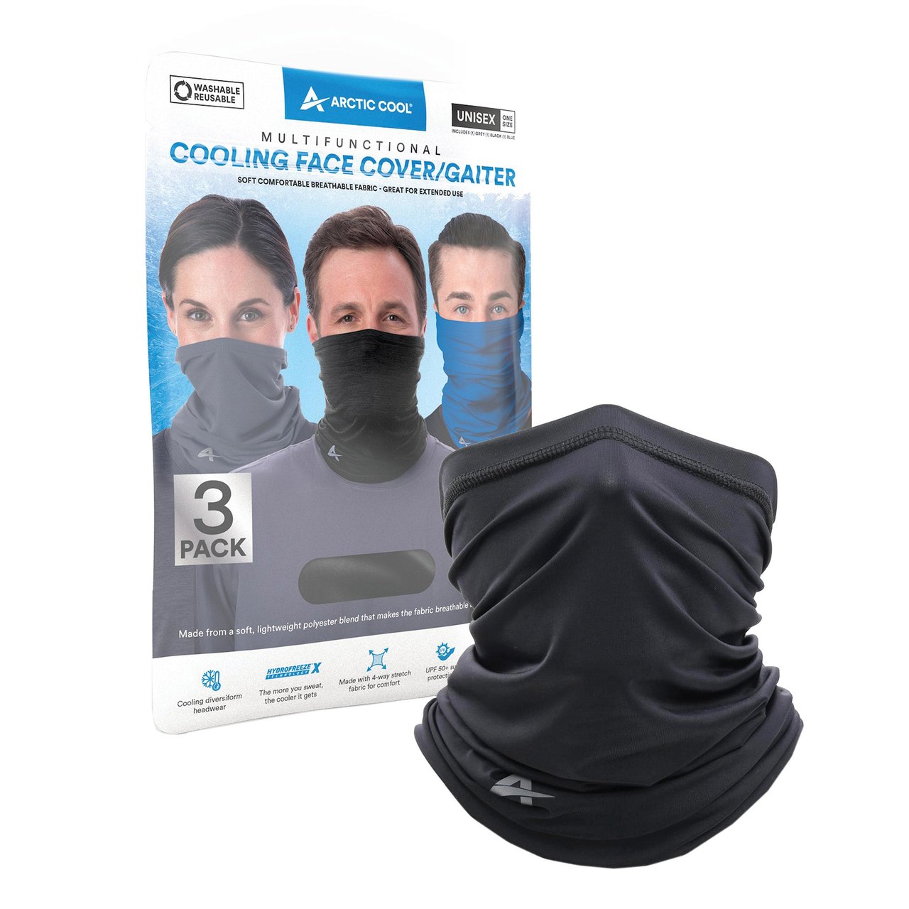 Arctic Cool Cooling Face Gaiter 3-Pack - Image 1