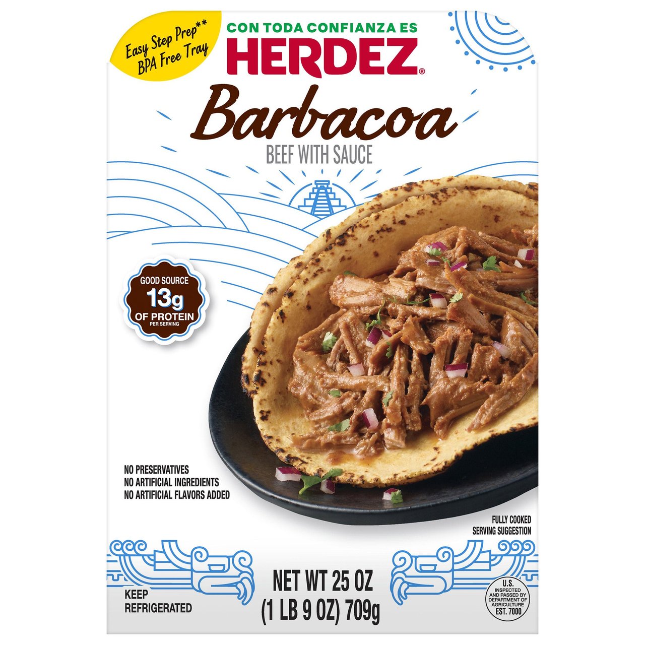 Herdez Beef Barbacoa 25 oz - Image 1