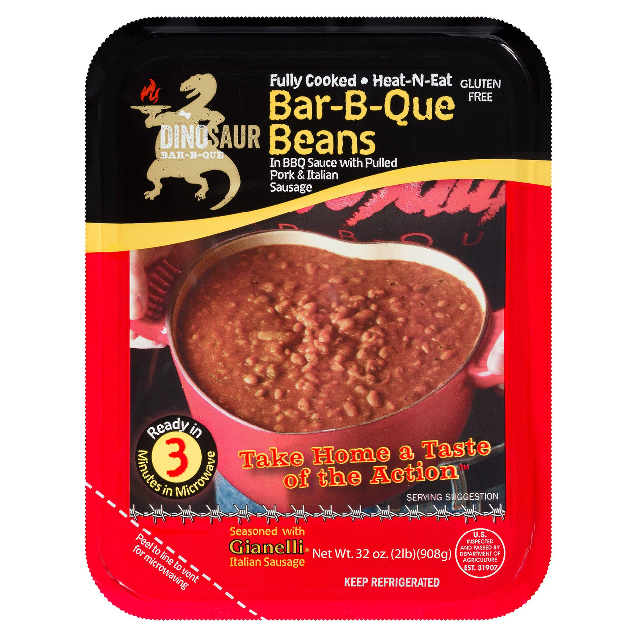 Dinosaur Bar-B-Que Baked Beans 32 oz (2 lb) - Image 1