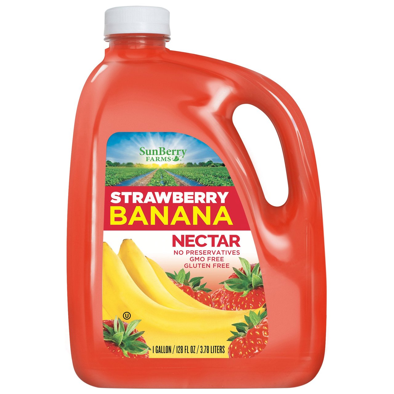 SunBerry Farms Strawberry Banana Nectar 128 oz - Image 1