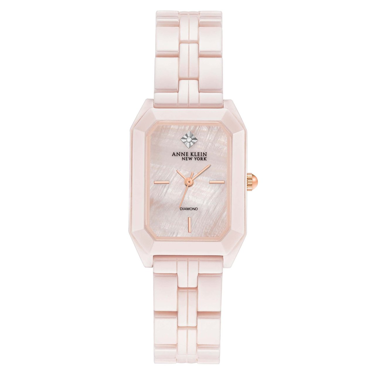 Anne Klein New York Ceramic Pink Tone Ladies Watch - Image 1